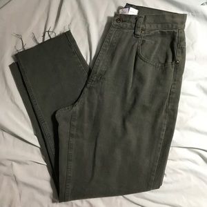 Vintage Green High Rise Mom Jeans Size 4